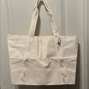 PINK Victoria's Secret White Tote Bag